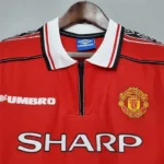 Manchester United Retro Jersey Home 1998 - Image 2