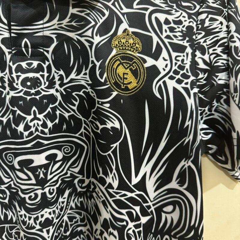 Real Madrid Black Gold Dragon - Club Jerseys