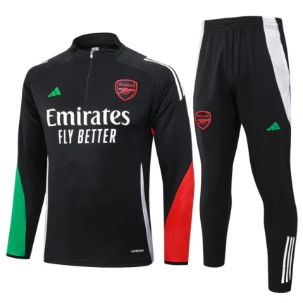 Arsenal 2024-25 Black Half-zip Training suit