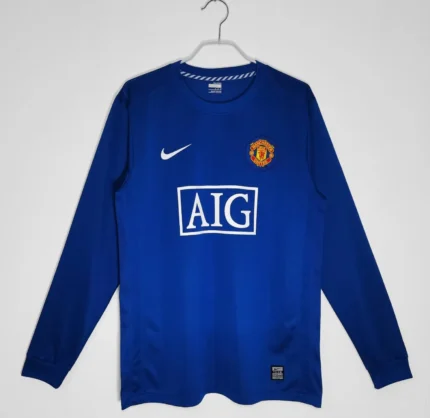 Manchester United Third Retro 2008-09 Long Sleeves Jersey