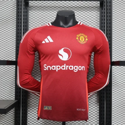 Manchester United Home Long Sleeve Player 24-25 Jersey