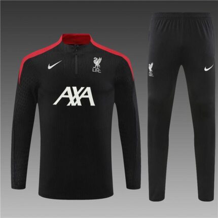 Liverpool Black Training Suit 24-25