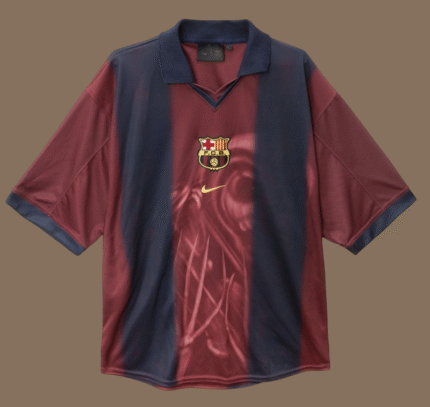 Authentic CJ x FC Barcelona Retro 2000/01 Home Skeleton Jersey