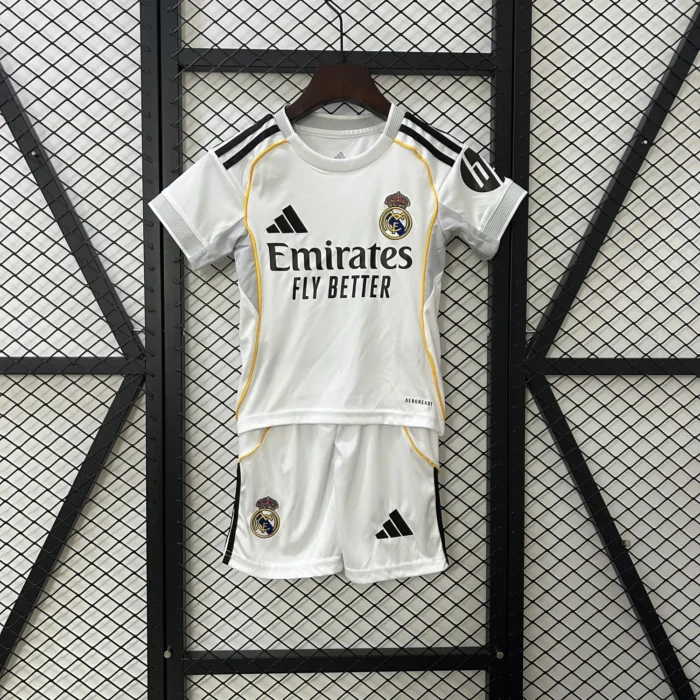 Los Merengues Home Kid Kit 2025–26
