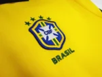 Brazil Home Retro Long Sleeve Jersey 1998 - Image 3