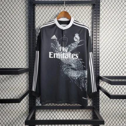 Los Merengues Third Dragon Retro Long Sleeves Jersey 2014/15