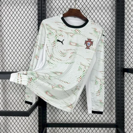 Portugal Away Long Sleeve Fans Version Jersey 2025