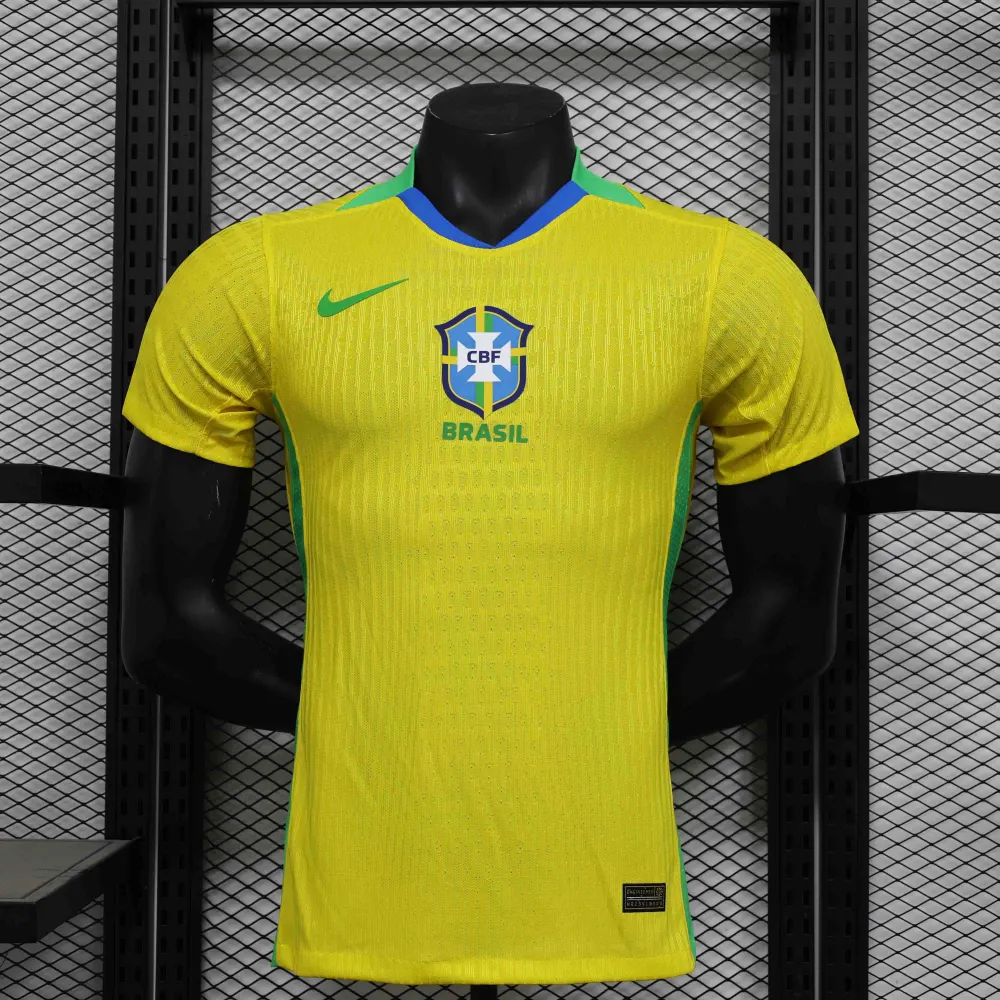 Brazil Home Player Version Jersey 2025/26 Brazil Home Player Version Jersey 2025/26