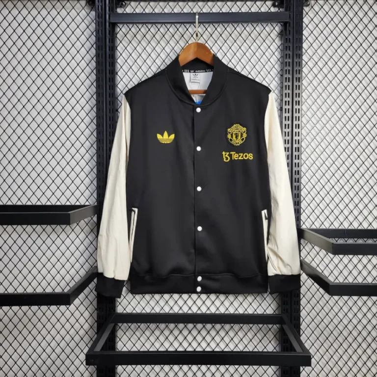 Buy Manchester United Black & White Windbreaker 2025-26 Buy Manchester United Black & White Windbreaker 2025-26