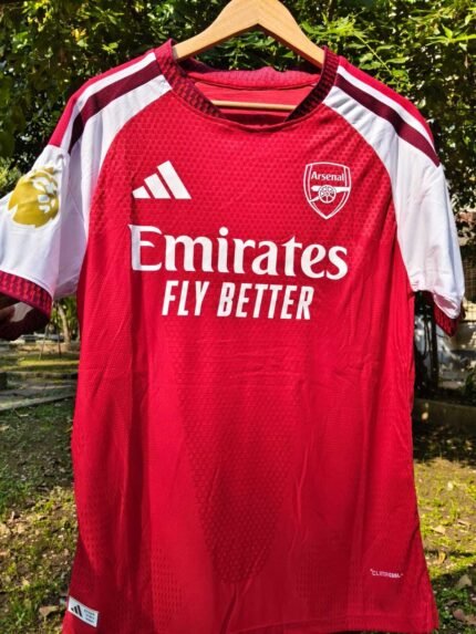Arsenal home Saka 7 player version jersey golden epl badge( Clearance Sale)