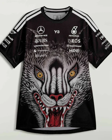 Mercedes X Y3 F1 Black Wolf Edition T-Shirt