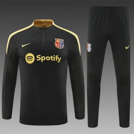 FC Barcelona Black Tracksuit 2025/26-(CLEARANCE SALE)