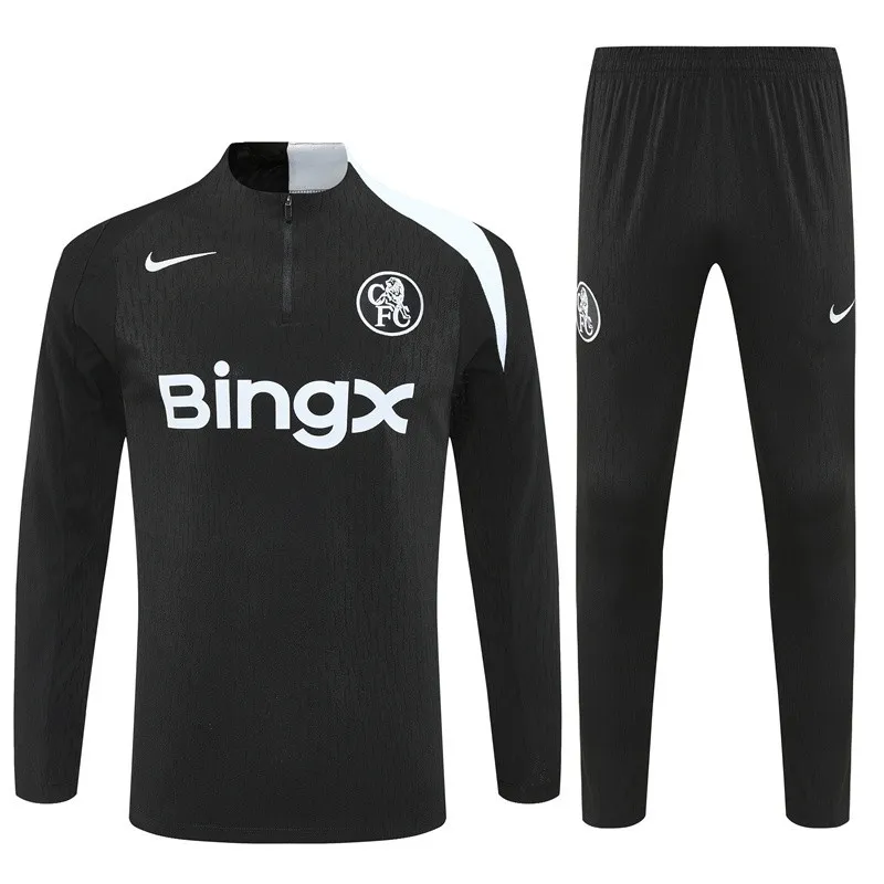 Chelsea Black Training Suit 2025/26
