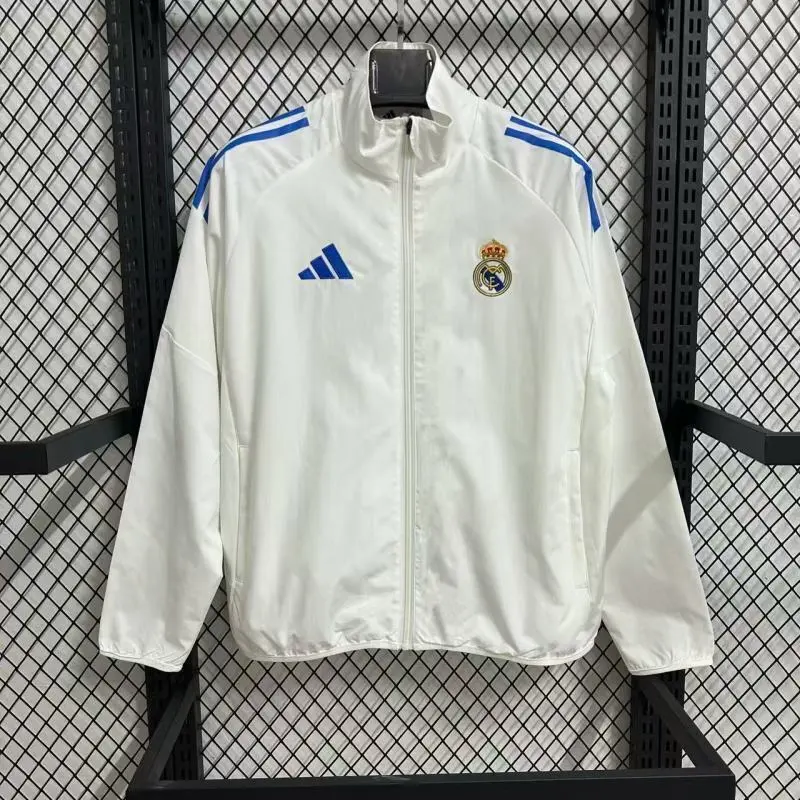 Los Merengues White Windbreaker 2025/26