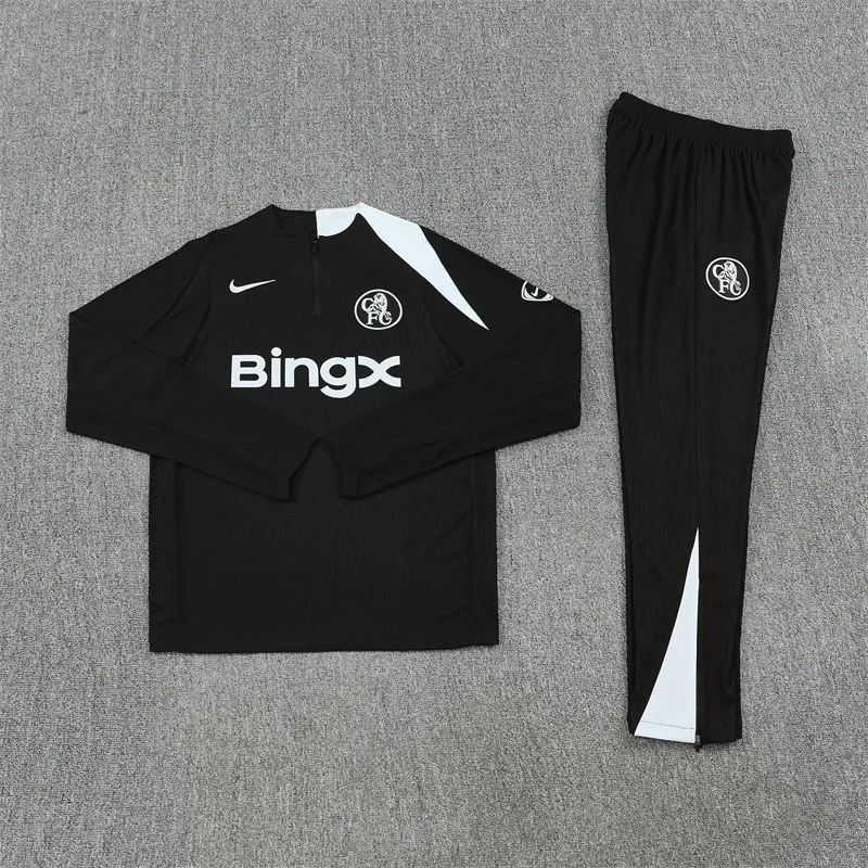 Chelsea Black Training Suit 2025/26 - Image 2